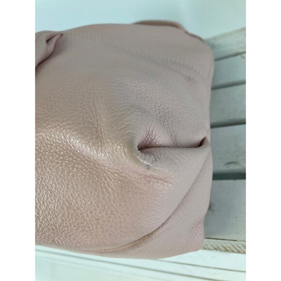 MICHAEL KORS, PINK PEBBLED LEATHER LARGE SHOULDER BAG (ASIS) - Picture 12 of 16